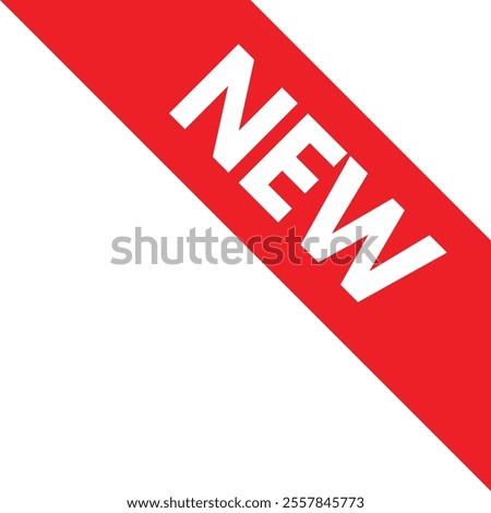 Right new product corner label icon isolated on white background . New product corner ribbon icon vector