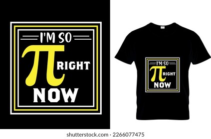   Ich bin gerade so Pi Day T-Shirt Design Paket. Pi-T-Shirt. Mathe-T-Shirt-Design. Vektorgrafiken am Pi-Tag 