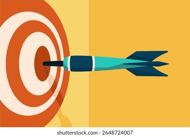 Right on target vector illustration