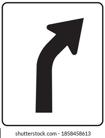 right only sign for road safety