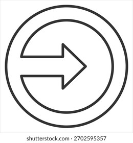 Vektorgrafik mit dem rechten Umrisssymbol