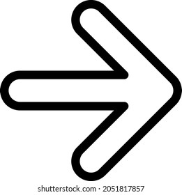 Diseño del icono del contorno derecho
