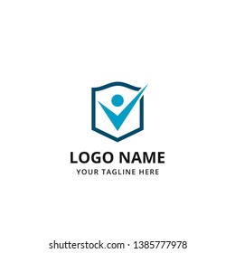 Right People Logo Template. Education logo concept. Human icon.