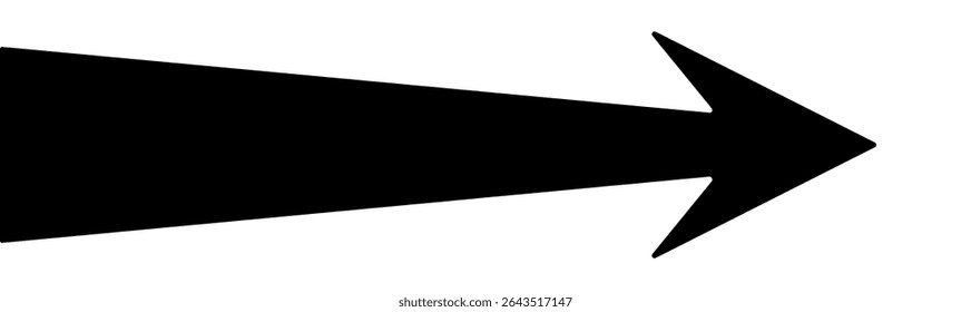 Right Pointing Road Direction Arrow Vector