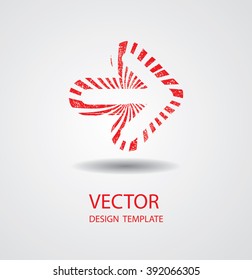 Right Red Arrow Vector. Icon arrow for your design.