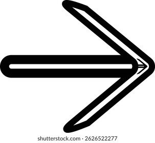 Pfeil rechts Symbol Vektor eps 10 voll editierbar