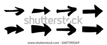 right side pointing black arrow. right side pointing arrowhead. themes include direction, forward, navigation, pointing symbols. vector illustration isolated on transparent background.