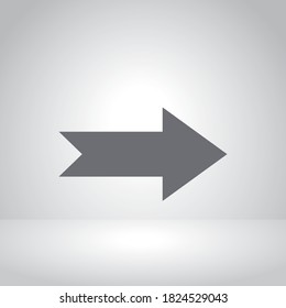 Right sign icon. Right arrow icon. Infographic vector arrows.