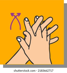 The Right Third Step Of Washing Hand