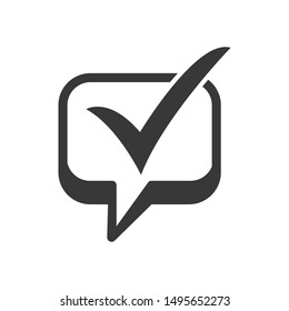 Right tick icon, Accept, check icon