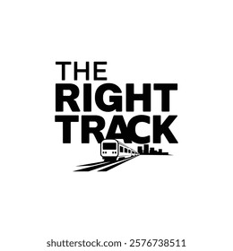 The Right Track vector illustration