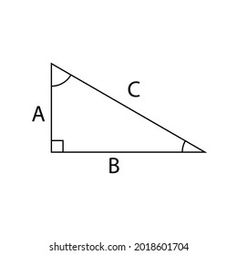 right triangle , with numbers indicating angles of 60 degrees and 30 degrees