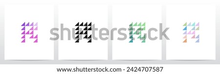 Right Triangles Letter Logo Design R