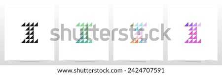 Right Triangles Letter Logo Design I