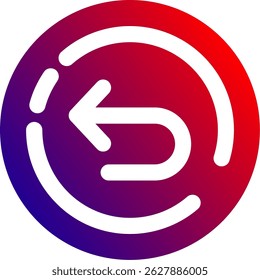 Design de ícone de vetor de Linha Direita