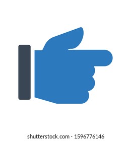 right vector glyph color icon 