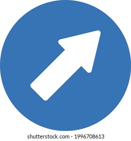 right vector glyph color icon