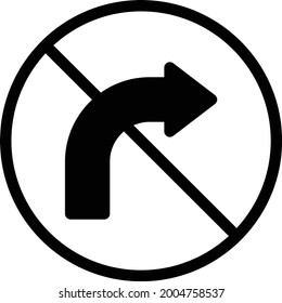 right vector glyph flat icon