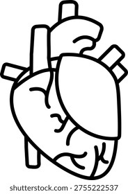 Right Ventricle Illustration vector Icon Design