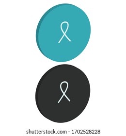 Icono médico plano con fondo redondo de estilo isométrico
