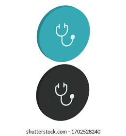 Rechts-Ansicht-Wohnung Medizinisches Symbol mit rundem Hintergrund im isometrischen Stil
