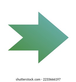 Vector de degradado de icono de flecha derecha