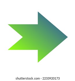Right Way Arrow Icon Gradient Vector