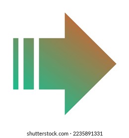 Gradiente de icono de flecha derecha