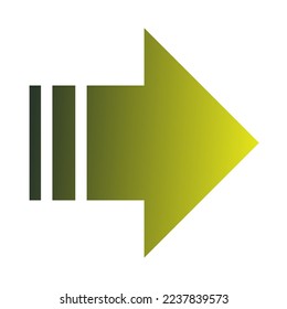 Right Way Arrow Icon Gradient