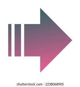 Gradiente de icono de flecha derecha