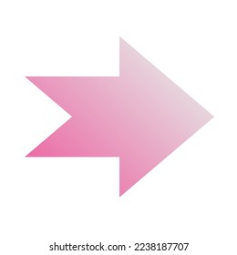 Right Way Arrow Icon Gradient Vector