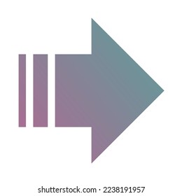Gradiente de icono de flecha derecha