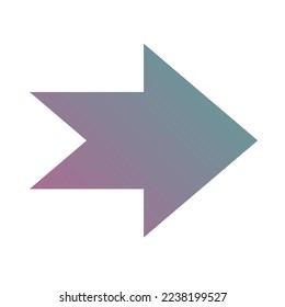 Right Way Arrow Icon Gradient Vector