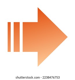 Gradiente de icono de flecha derecha