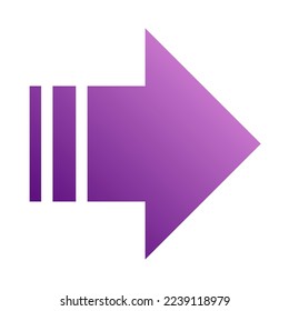 Gradiente de icono de flecha derecha