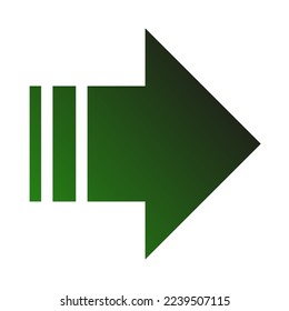 Gradiente de icono de flecha derecha
