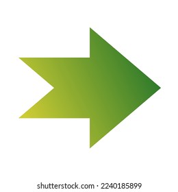 Vector de degradado de icono de flecha derecha