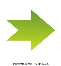 Right Way Arrow Icon Gradient Vector