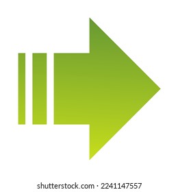 Right Way Arrow Icon Gradient