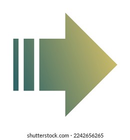 Gradiente de icono de flecha derecha