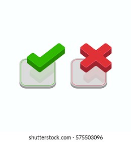 right wrong correct incorrect tick cross close icon