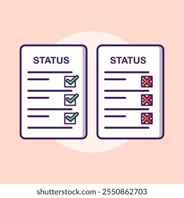 Right and Wrong Status papper sheet interiew assessment papper