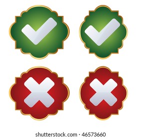 Right and wrong symbols