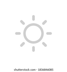 icono de corrección. símbolo solar aislado en fondo blanco. ilustración vectorial