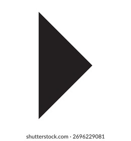 Right-pointing triangle arrow icon  media controls