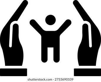 Rights Glyph Icon Vector Design
