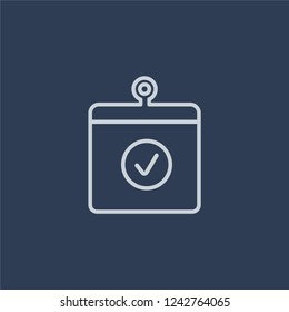 Rights Issue Icon. Trendy Flat Vector Line Rights Issue Icon On Dark Blue Background From Business   Collection. 