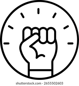Rights Line Icon Vector Design
