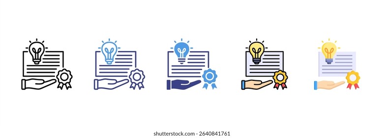 Rights Multi Style Icon Set