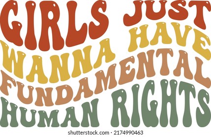 Women’s Rights T-shirt Design - Girls Fundamental Rights Design For Print Items.